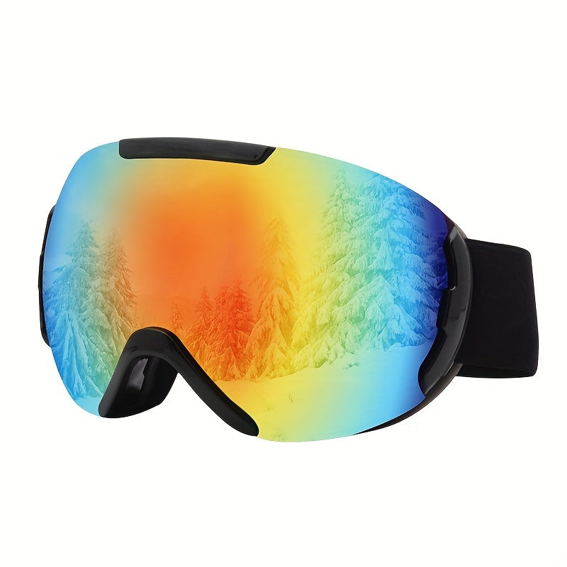 Ski Goggles With Double-layer Anti-fog And Wide Field Of View, Suitable For Skiing, Mountaineering, And Snow Sports