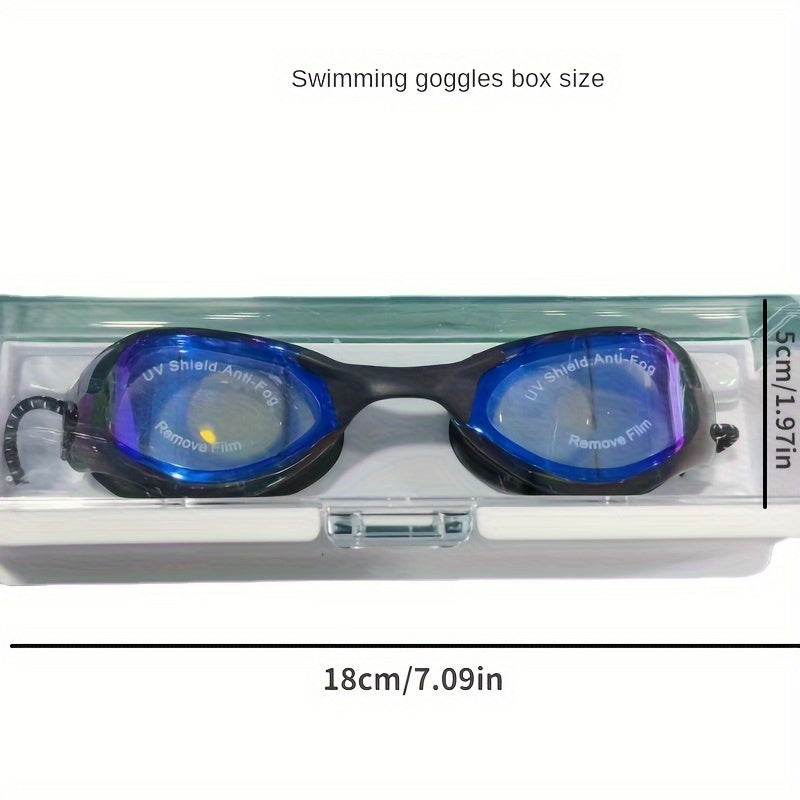 Electroplated Waterproof Anti-fog Swimming Goggles, Sports Non-slip Glasses, Men’s And Women’s Swimming Glasses, Colorful Electroplated Waterproof Anti-fog Bathing Goggles