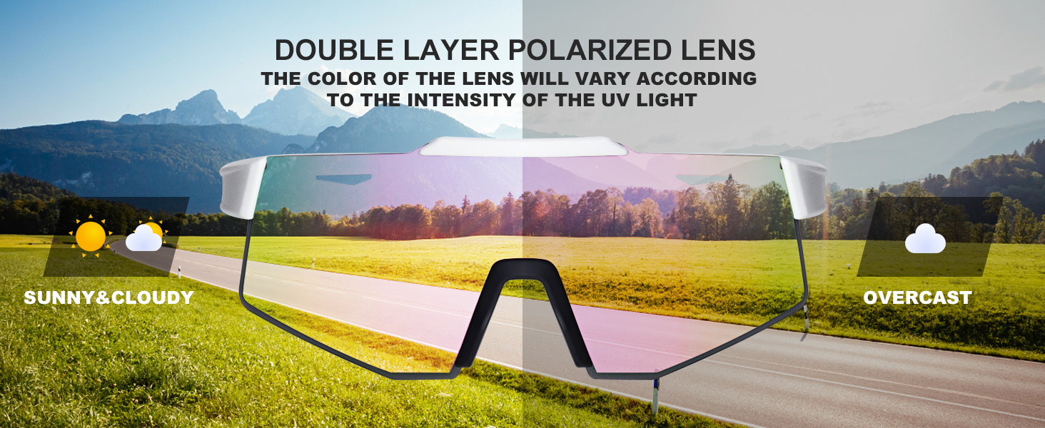 Polarized Sunglasses UV Protection for Women Men Cycling Sunglasses