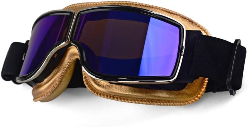 Motorcycle Goggles Vintage Motorcycle Goggles Aviator Pilot Scooter Goggles