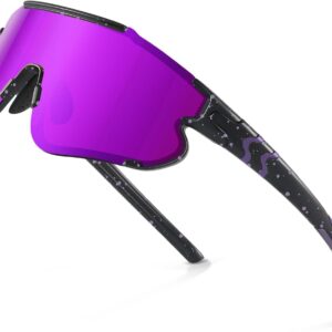 Sports Polarized Sunglasses for Men – Baseball Sun Glasses for Youth Womens Cycling, Running Bike UV Protection