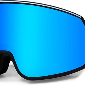Ski Goggles Over Glasses with Dual lens | Anti-fog Anti-UV Snow Goggles for Men Women Youth Skiing Snowmobile