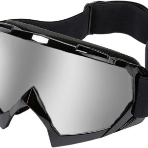 Motorcycle Goggles -Dirt Bike ATV Motocross Eyewear Anti-UV Adjustable MX Riding Offroad Protective Glasses Racing Combat Tactical Military Goggles for Men Women Youth Adult