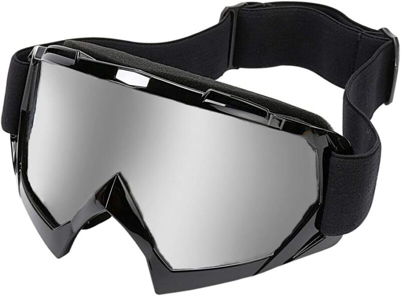Motorcycle Goggles -Dirt Bike ATV Motocross Eyewear Anti-UV Adjustable MX Riding Offroad Protective Glasses Racing Combat Tactical Military Goggles for Men Women Youth Adult