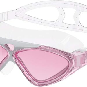 Swim Mask – Wide View Swimming Mask & Goggles Anti-fog Waterproof Blue