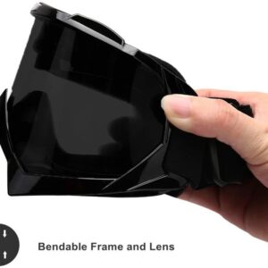 Motorcycle Goggles -Dirt Bike ATV Motocross Eyewear Anti-UV Adjustable MX Riding Offroad Protective Glasses Racing Combat Tactical Military Goggles for Men Women Youth Adult