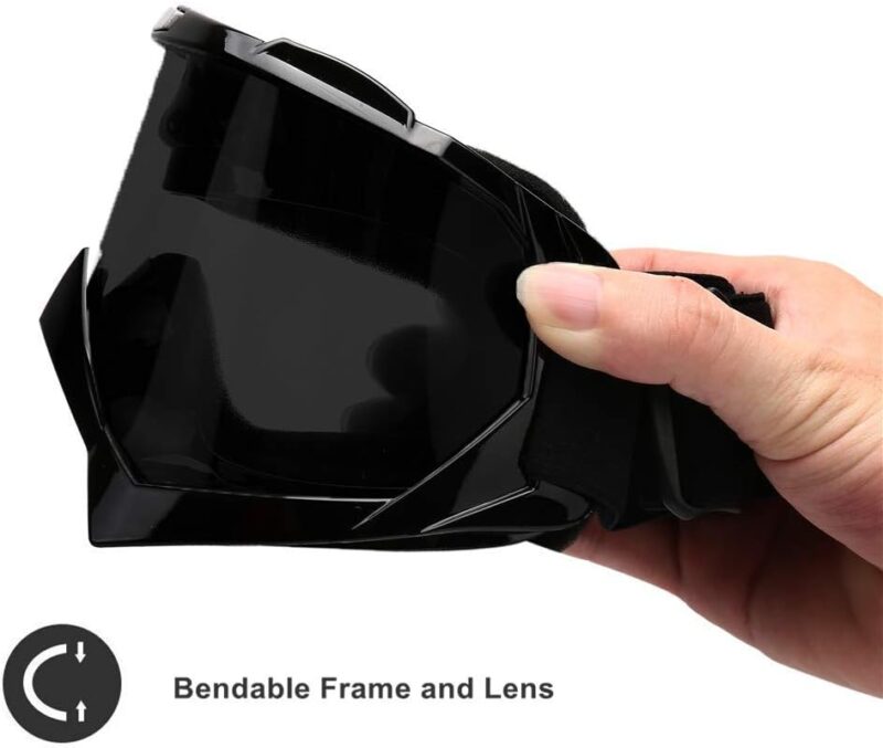 Motorcycle Goggles -Dirt Bike ATV Motocross Eyewear Anti-UV Adjustable MX Riding Offroad Protective Glasses Racing Combat Tactical Military Goggles for Men Women Youth Adult