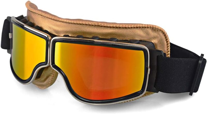 Motorcycle Goggles Vintage Motorcycle Goggles Aviator Pilot Scooter Goggles