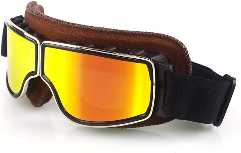 Motorcycle Goggles Vintage Motorcycle Goggles Aviator Pilot Scooter Goggles