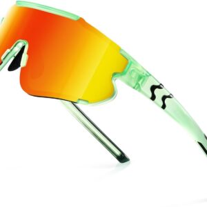 Sports Polarized Sunglasses for Men – Baseball Sun Glasses for Youth Womens Cycling, Running Bike UV Protection