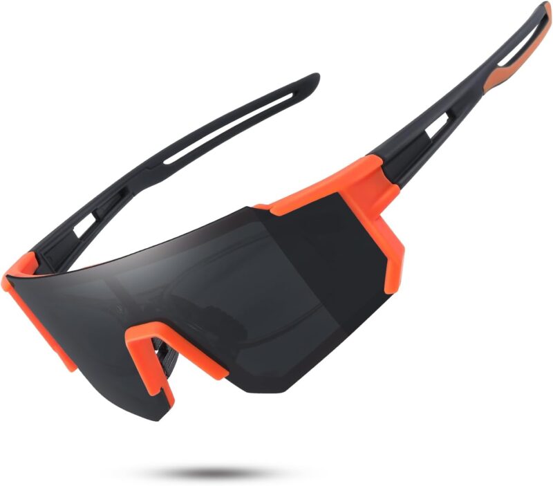 Polarized Sports Sunglasses for Men and Women,Fishing Cycling Mountain Bike Baseball Sunglasses with UV Protection