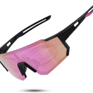 Polarized Sports Sunglasses for Men and Women,Fishing Cycling Mountain Bike Baseball Sunglasses with UV Protection