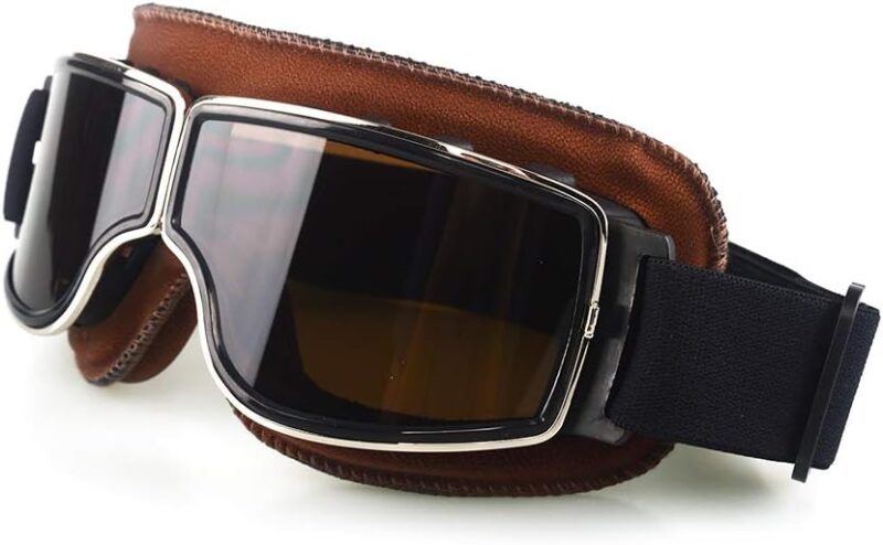 Motorcycle Goggles Vintage Motorcycle Goggles Aviator Pilot Scooter Goggles