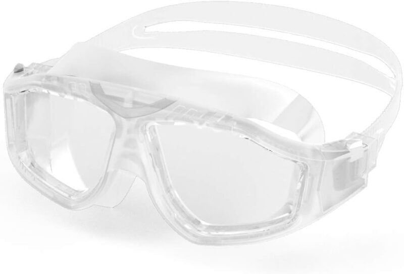Swim Mask – Wide View Swimming Mask & Goggles Anti-fog Waterproof Blue