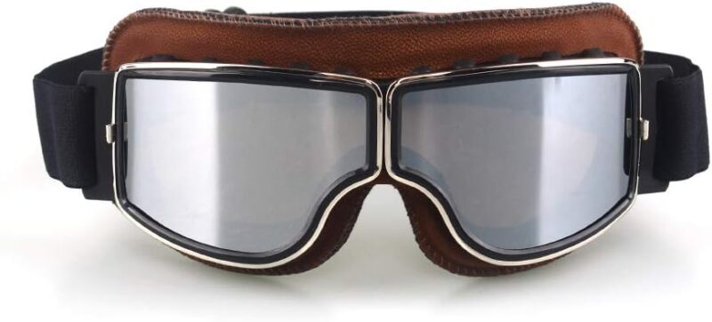 Motorcycle Goggles Vintage Motorcycle Goggles Aviator Pilot Scooter Goggles