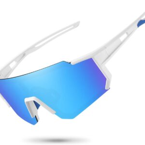 Polarized Sports Sunglasses for Men Women,Driving Fishing Cycling Mountain Bike Sunglasses UV400 Protection