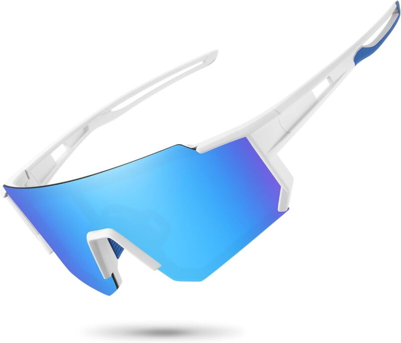 Polarized Sports Sunglasses for Men Women,Driving Fishing Cycling Mountain Bike Sunglasses UV400 Protection