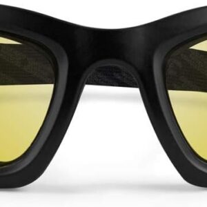 2 Pairs Motorcycle Goggles with Black Frames and Yellow Lenses