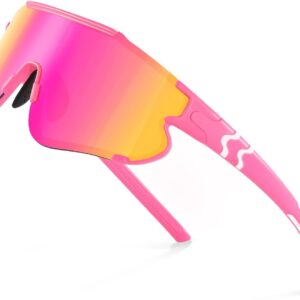 Sports Polarized Sunglasses for Men – Baseball Sun Glasses for Youth Womens Cycling, Running Bike UV Protection