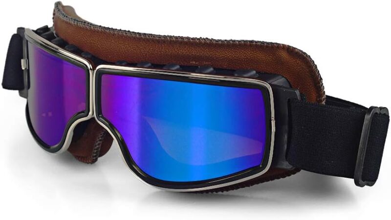 Motorcycle Goggles Vintage Motorcycle Goggles Aviator Pilot Scooter Goggles