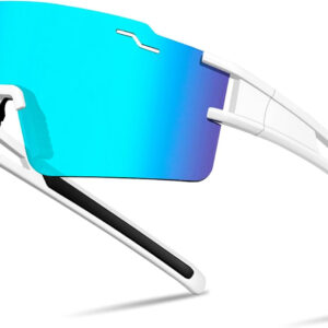 Polarized Cycling Glasses Youth Baseball Glasses for Men Women,UV400 Protection Sports Sunglasses for Running Driving