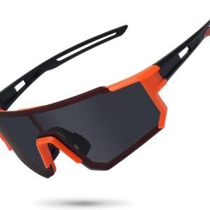 Polarized Sports Sunglasses for Men Women,Driving Fishing Cycling Mountain Bike Sunglasses UV400 Protection