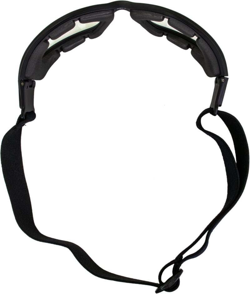 Padded Motorcycle Riding Goggles Clear Lens ANSI Z87.1 Safety Rated