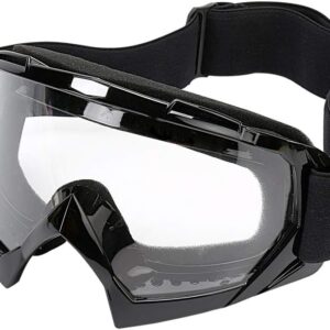 Motorcycle Goggles -Dirt Bike ATV Motocross Eyewear Anti-UV Adjustable MX Riding Offroad Protective Glasses Racing Combat Tactical Military Goggles for Men Women Youth Adult