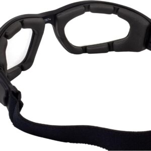 Padded Motorcycle Riding Goggles Clear Lens ANSI Z87.1 Safety Rated