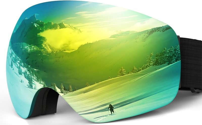 OTG Ski Goggles – Stylish & Protective Snowboard Goggles for Men Women & Youth! Enjoy the Slopes with Protection