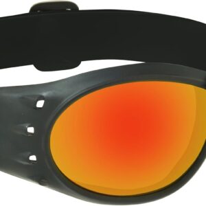 Motorcycle Safety Goggles Foam Padded Men Women Large Coverage with Large Microfiber Case