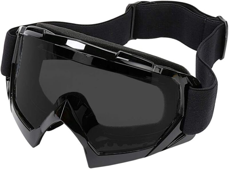 Motorcycle Goggles -Dirt Bike ATV Motocross Eyewear Anti-UV Adjustable MX Riding Offroad Protective Glasses Racing Combat Tactical Military Goggles for Men Women Youth Adult