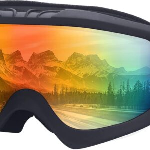Ski Goggles,OTG Snow Snowboard Goggles for Men Women Snowmobile Skiing Skating SS6001