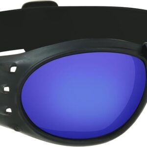 Motorcycle Safety Goggles Foam Padded Men Women Large Coverage with Large Microfiber Case