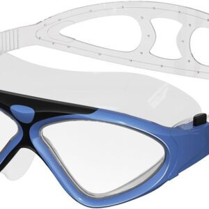 Swim Mask – Wide View Swimming Mask & Goggles Anti-fog Waterproof Blue