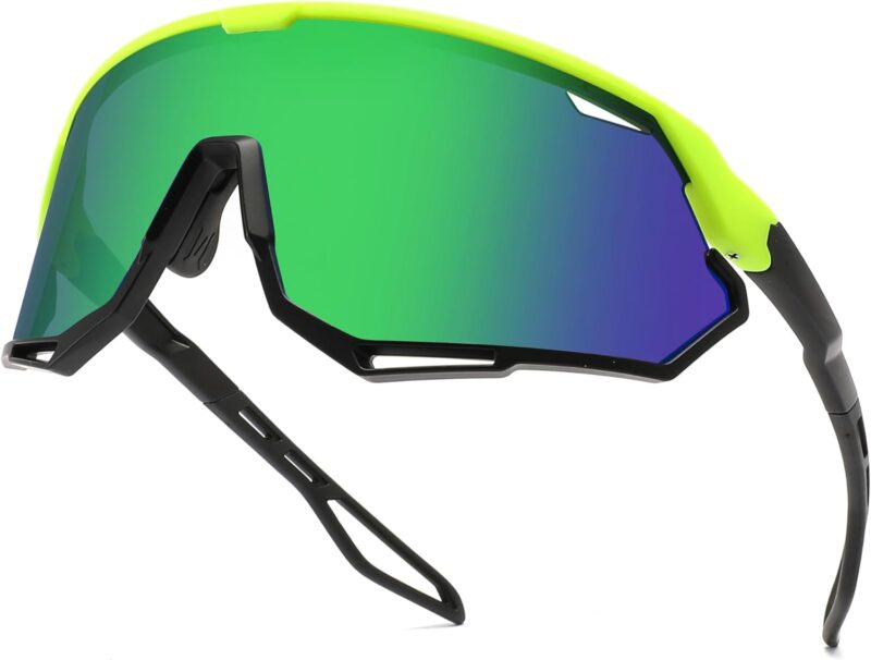 Sport Sunglasses for Men Women, Cycling Sunglasses MTB Frame for Outdoor Sports Softball Running Biking