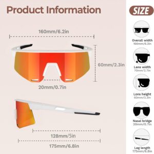 Cycling goggles Polarized Sport Sunglasses for Men ,Youth Baseball, Running, Golf, Motorcycle