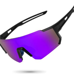 Polarized Sports Sunglasses for Men Women,Driving Fishing Cycling Mountain Bike Sunglasses UV400 Protection