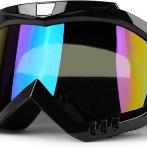ATV Goggles Dirt Bike Goggles Motorcycle Goggles for Men Women Motocorss Riding Racing Goggles Offroad MX Goggles UV400 Anti-Scratch Dustproof Windproof Goggles Adult Youth Kids Color Lens