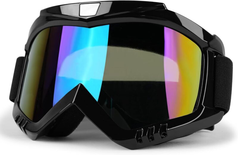 ATV Goggles Dirt Bike Goggles Motorcycle Goggles for Men Women Motocorss Riding Racing Goggles Offroad MX Goggles UV400 Anti-Scratch Dustproof Windproof Goggles Adult Youth Kids Color Lens