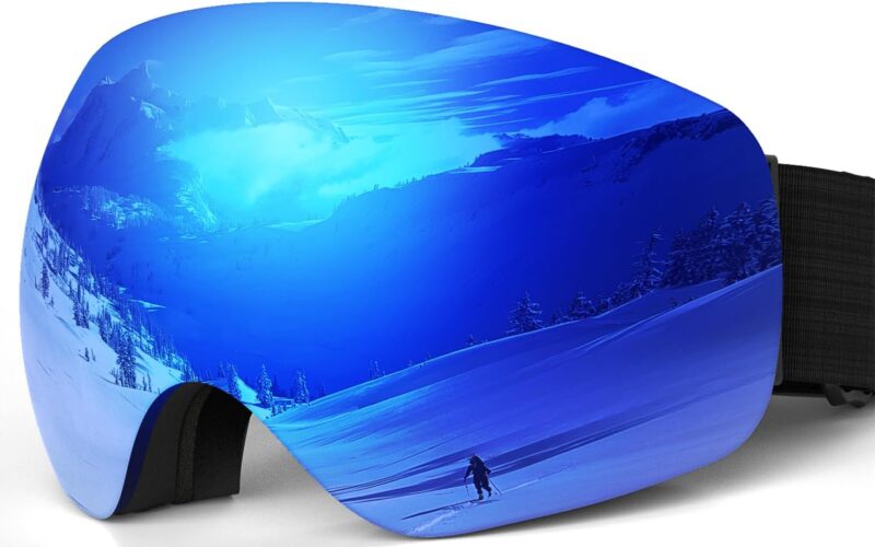 OTG Ski Goggles – Stylish & Protective Snowboard Goggles for Men Women & Youth! Enjoy the Slopes with Protection