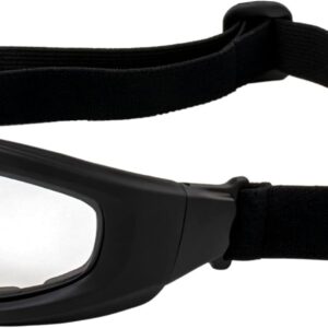 Padded Motorcycle Riding Goggles Clear Lens ANSI Z87.1 Safety Rated