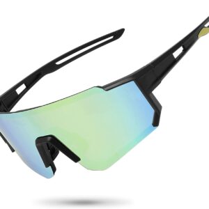 Polarized Sports Sunglasses for Men Women,Driving Fishing Cycling Mountain Bike Sunglasses UV400 Protection