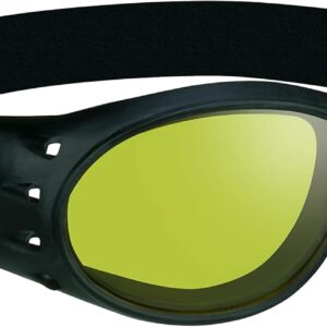 Motorcycle Safety Goggles Foam Padded Men Women Large Coverage with Large Microfiber Case