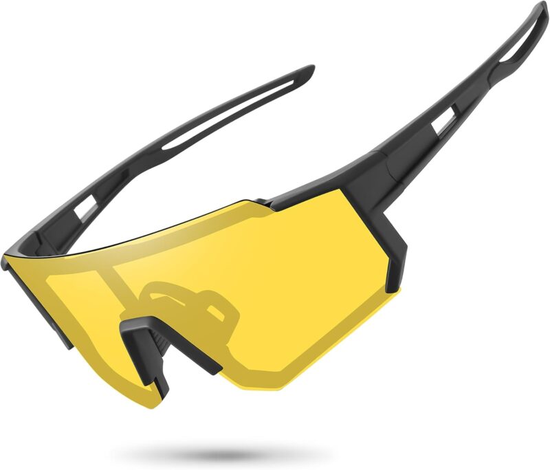 Polarized Sports Sunglasses for Men Women,Driving Fishing Cycling Mountain Bike Sunglasses UV400 Protection