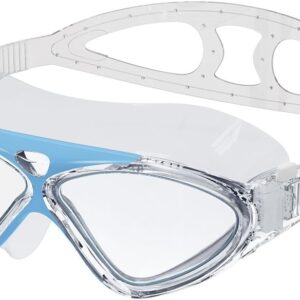 Swim Mask – Wide View Swimming Mask & Goggles Anti-fog Waterproof Blue