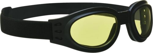 Bikershades Motorcycle Folding Goggles Men Women – Smoke, Clear or Yellow Lenses