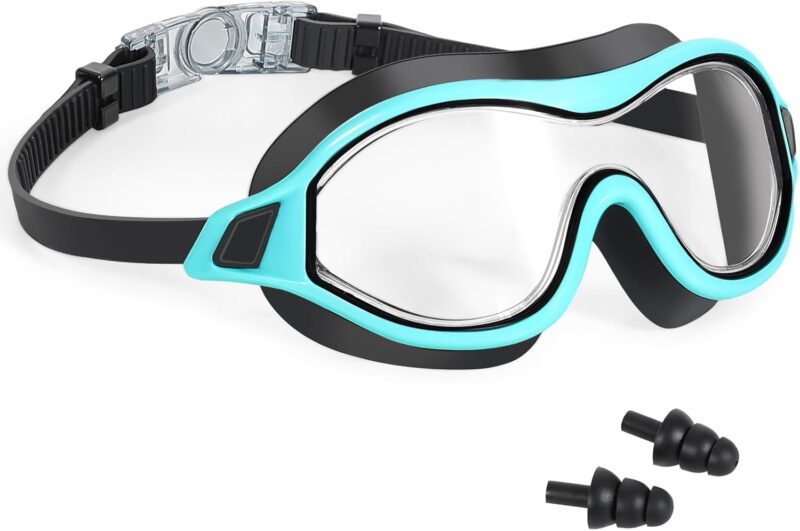 Clarity with our Anti-Fog and Anti-UV Swim Goggles – Wide View Swimming Goggles for Crystal-Clear Underwater Adventures