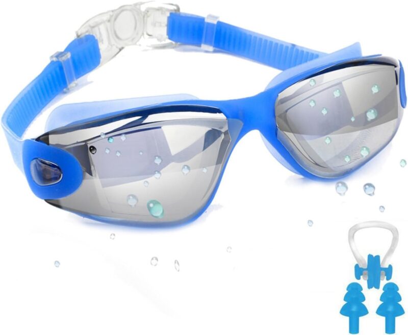 Adult Swim Goggles, Anti Fog Swimming Goggles Women Men No Leaking Triathlon Water Goggles