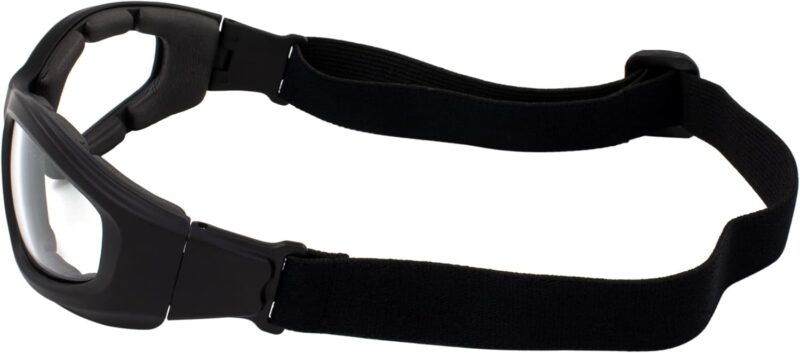 Padded Motorcycle Riding Goggles Clear Lens ANSI Z87.1 Safety Rated